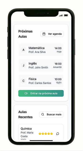 Notificações de aula